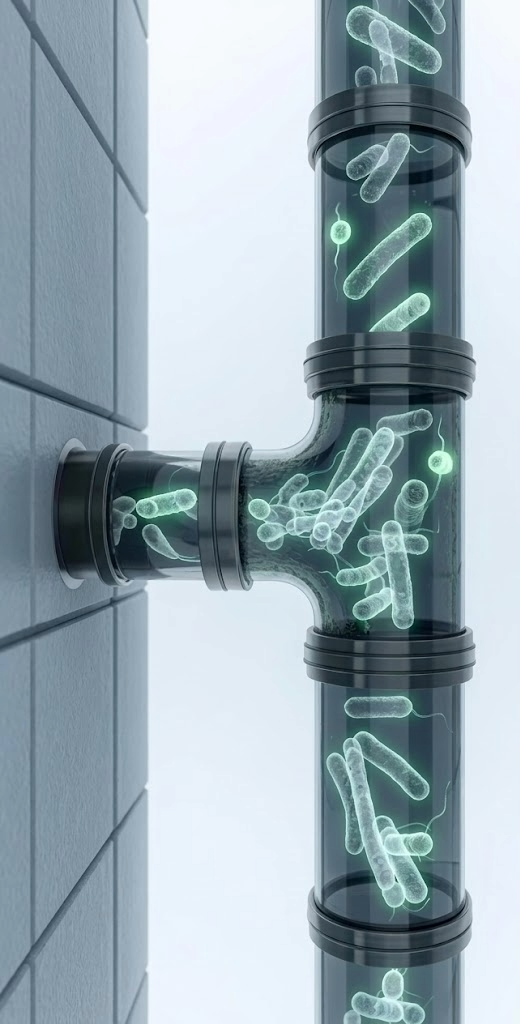 Legionella en instalación hidráulica — bacterias en tuberías de agua